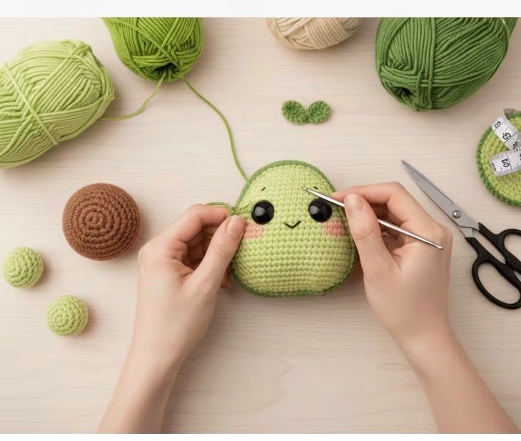 Bastelsets: neu! AVOCADO HÄKELSET diy – Neu und originalverpackt aus Frauenfeld von SCHATZtruhe_369 1