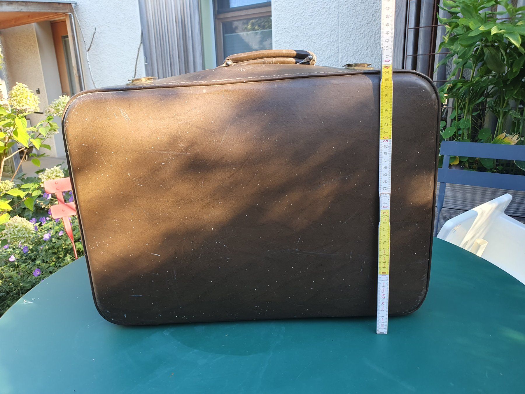 Valigie: Vintage Koffer Leder braun – Usato da Rifferswil venduto da Mispel77 1