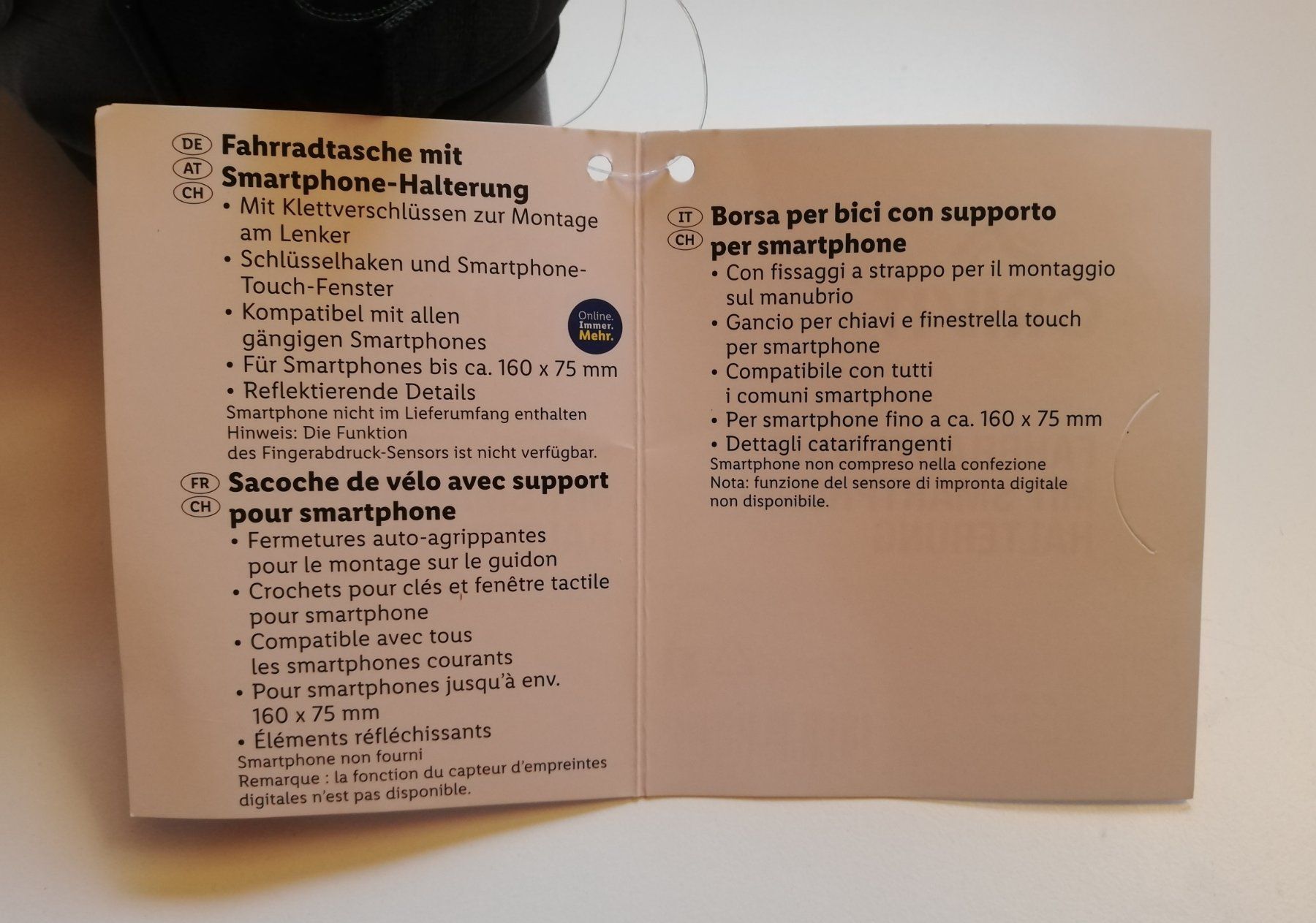 Borse: Fahrradtasche mit Smartphone-Halterung – Nuovo (secondo la descrizione) da Rothrist venduto da GIWALD 2