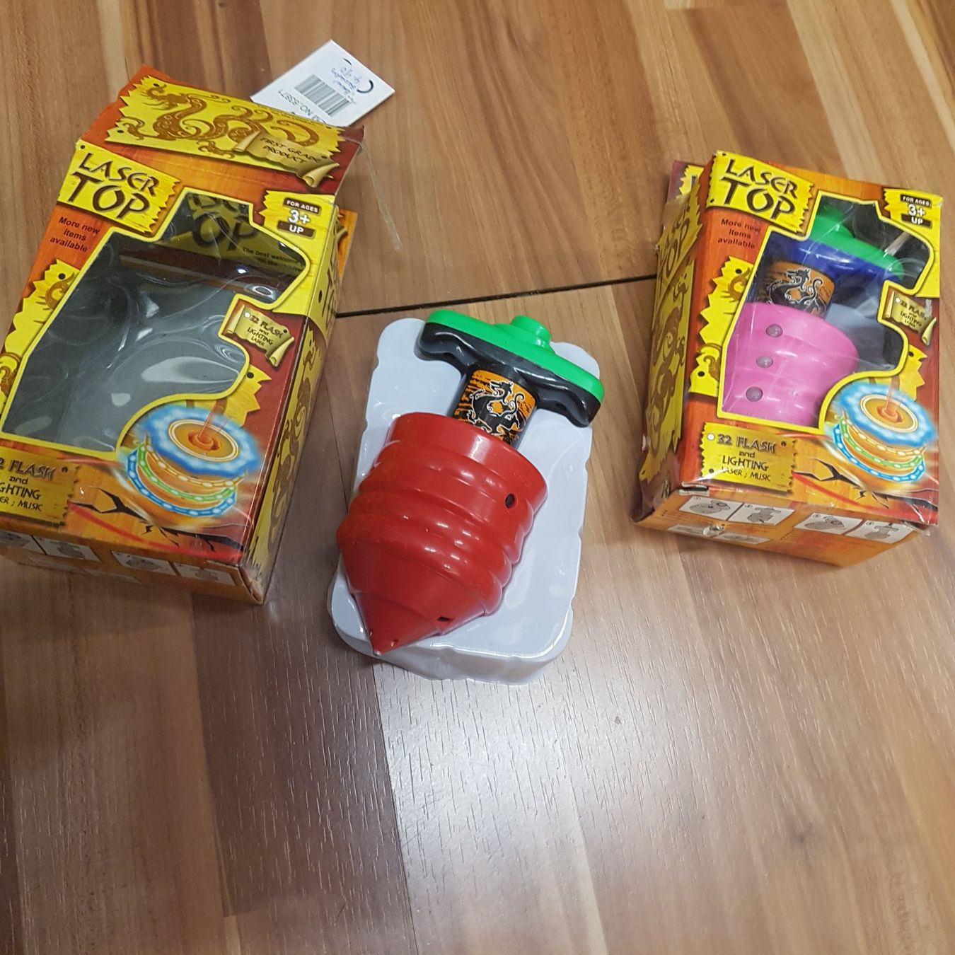 Giocattoli: 2 Laser Top Kreisel beverly hills sound – Nuovo e nell'imballaggio originale da Schwarzenburg venduto da Flamingo07 2