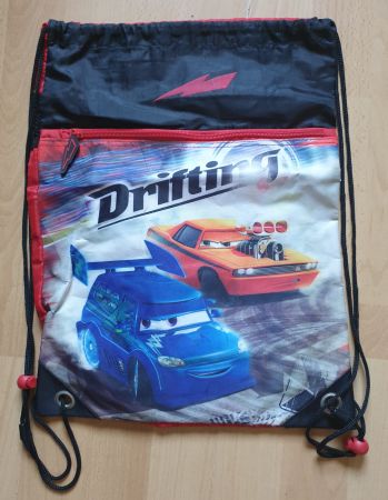 Cars Turnbeutel "Drifting" rot/schwarz, guter Zustand