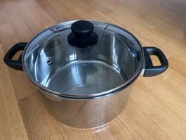 Topf mit Deckel Edelstahl D24cm, MEINE KÜCHE by ELO 68224