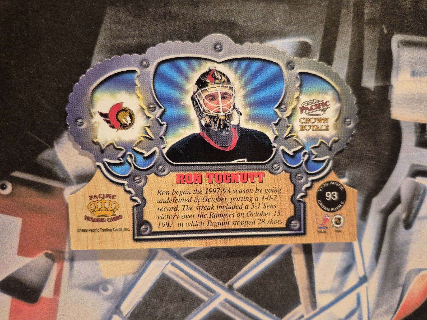 NHL Carte collezionabili: NHL Ron Tugnutt Ottawa Senators – Usato da Treiten venduto da Sauber73 1