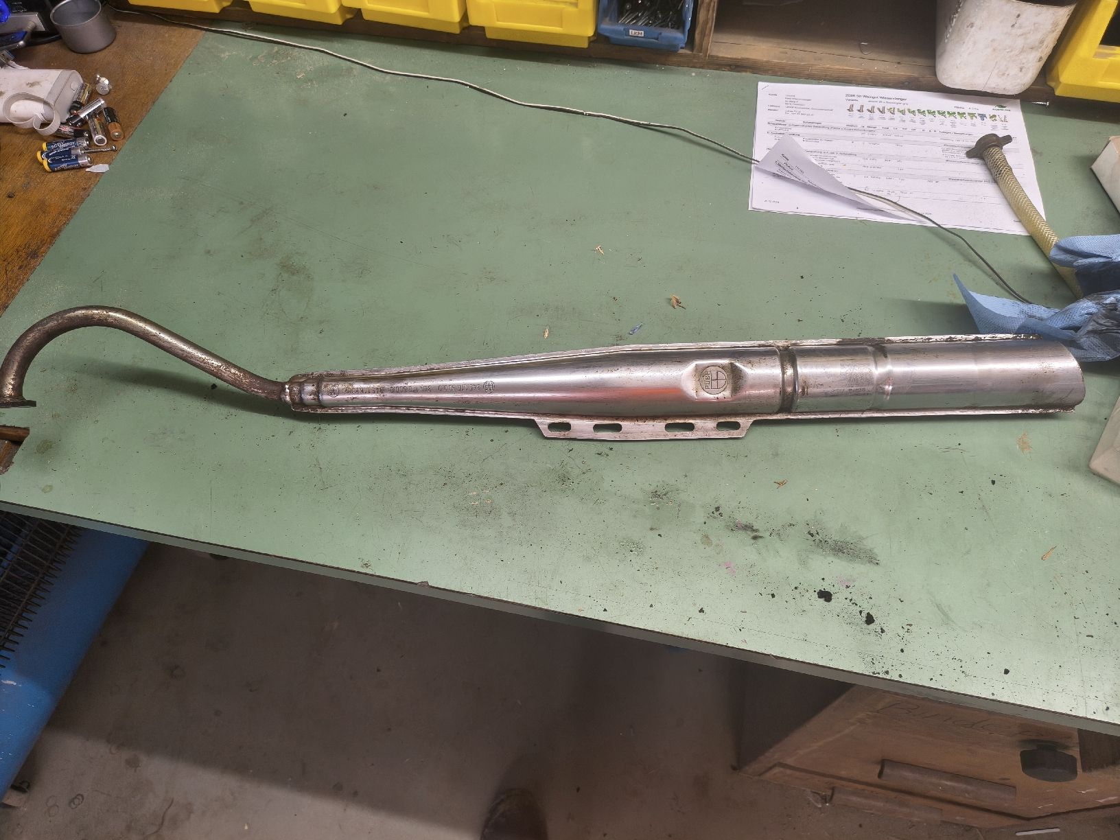 Puch Sistemi di scarico: Puch Maxi 18mm Auspuff Original – Usato da Ossingen venduto da Ret88 1