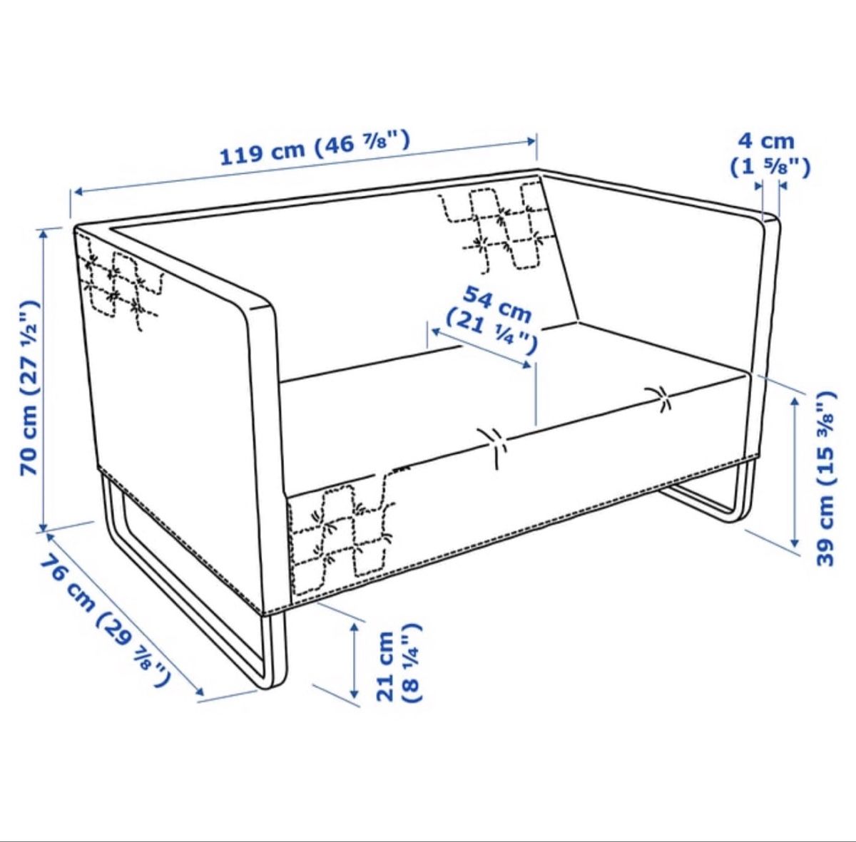 Sofas: IKEA KNOPPARP 2er-Sofa – Hellgrau – Gebraucht aus Wädenswil von dakosurf 1