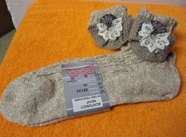 Neu: "Lusana" / Trachtensocken Gr. 39 / 40 Natur farben