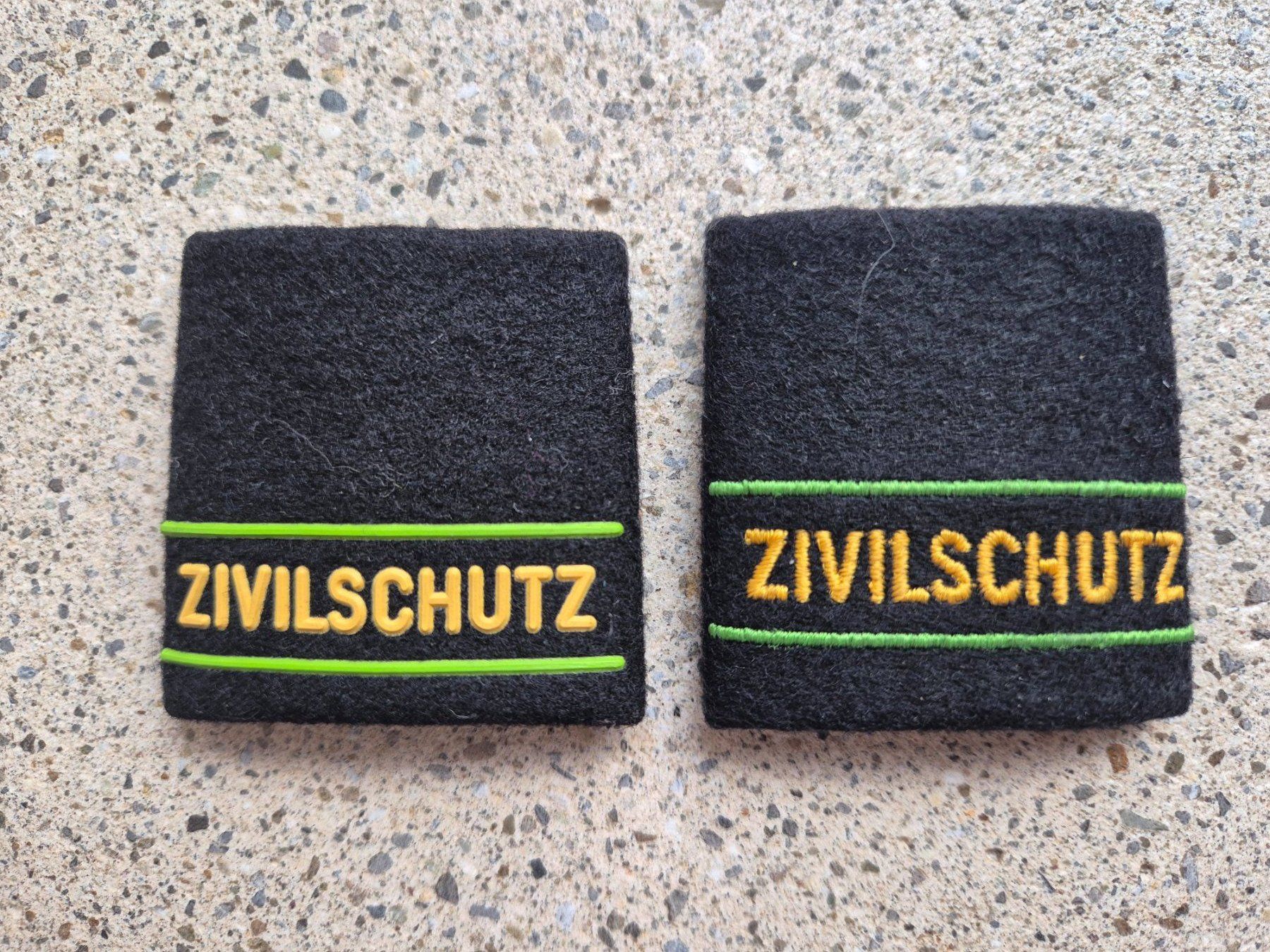 Schweizer Armee Placchette & Badge: *** Patten Zivielschutz *** – Usato da Riedholz venduto da fr_sIruP