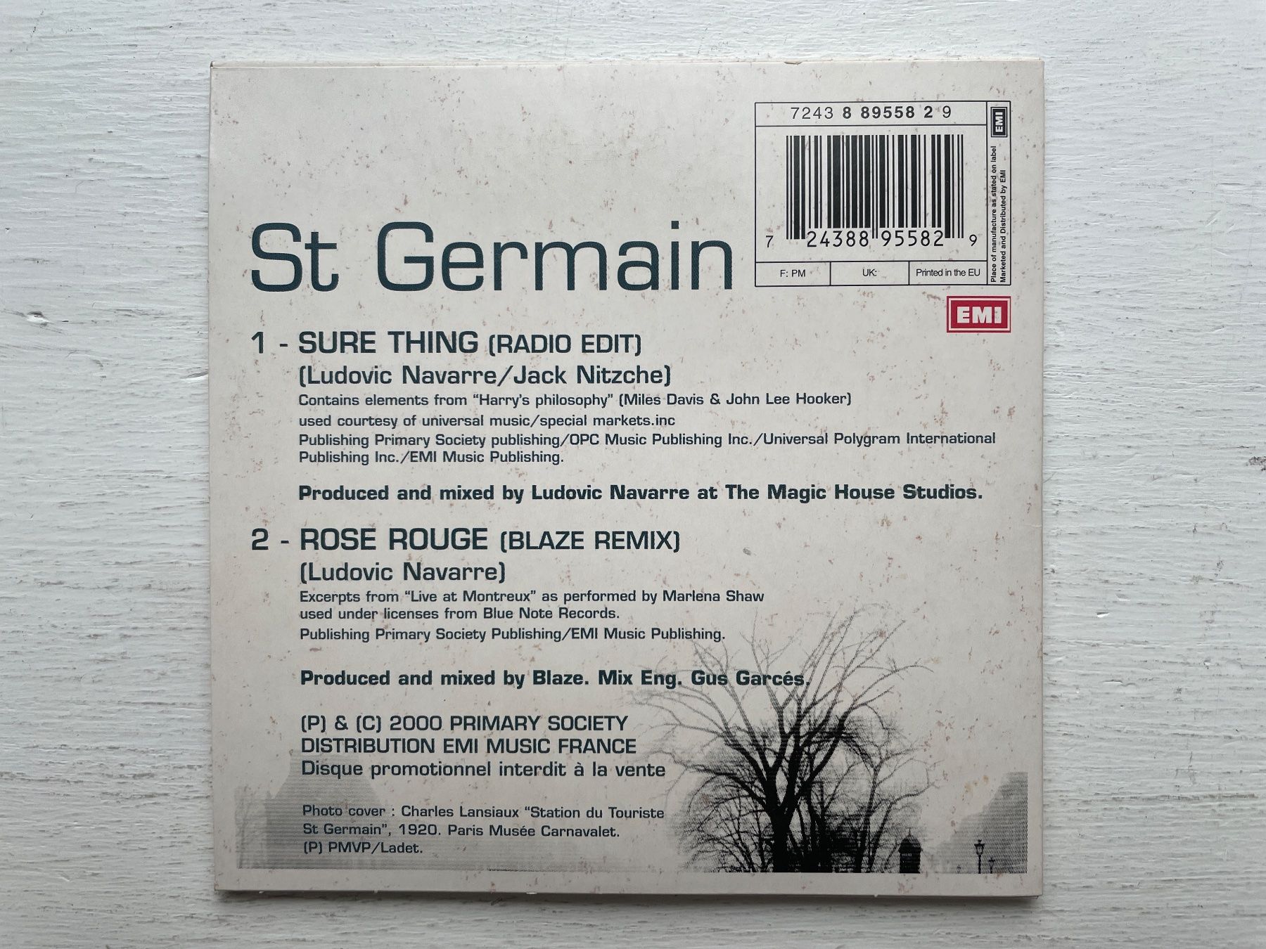 CD: St Germain - Tourist - 2-Track Promo, 2000 – Usato da Zürich venduto da Andy_t71 1