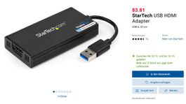 StarTech USB 3.0 auf HDMI Adapter 4K, USB32HD4K