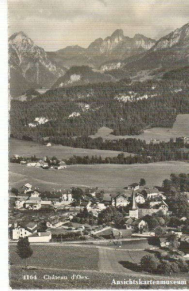 Cartoline postali: Château d'Oex + 1959 – Usato da Emmenbrücke venduto da teestube
