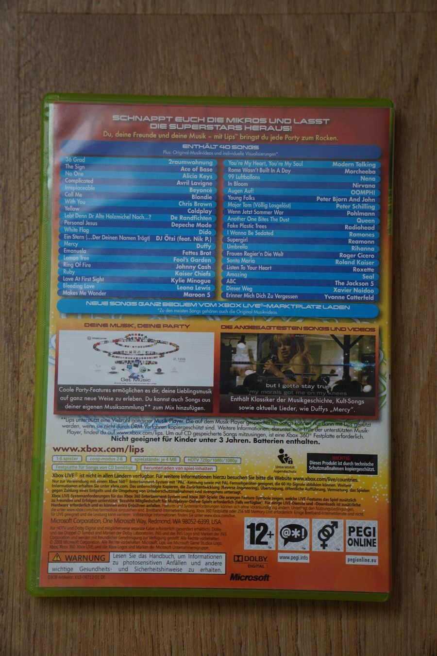 Giochi: Xbox 360 game Lips – Usato da Niederuzwil venduto da S.J.21 1
