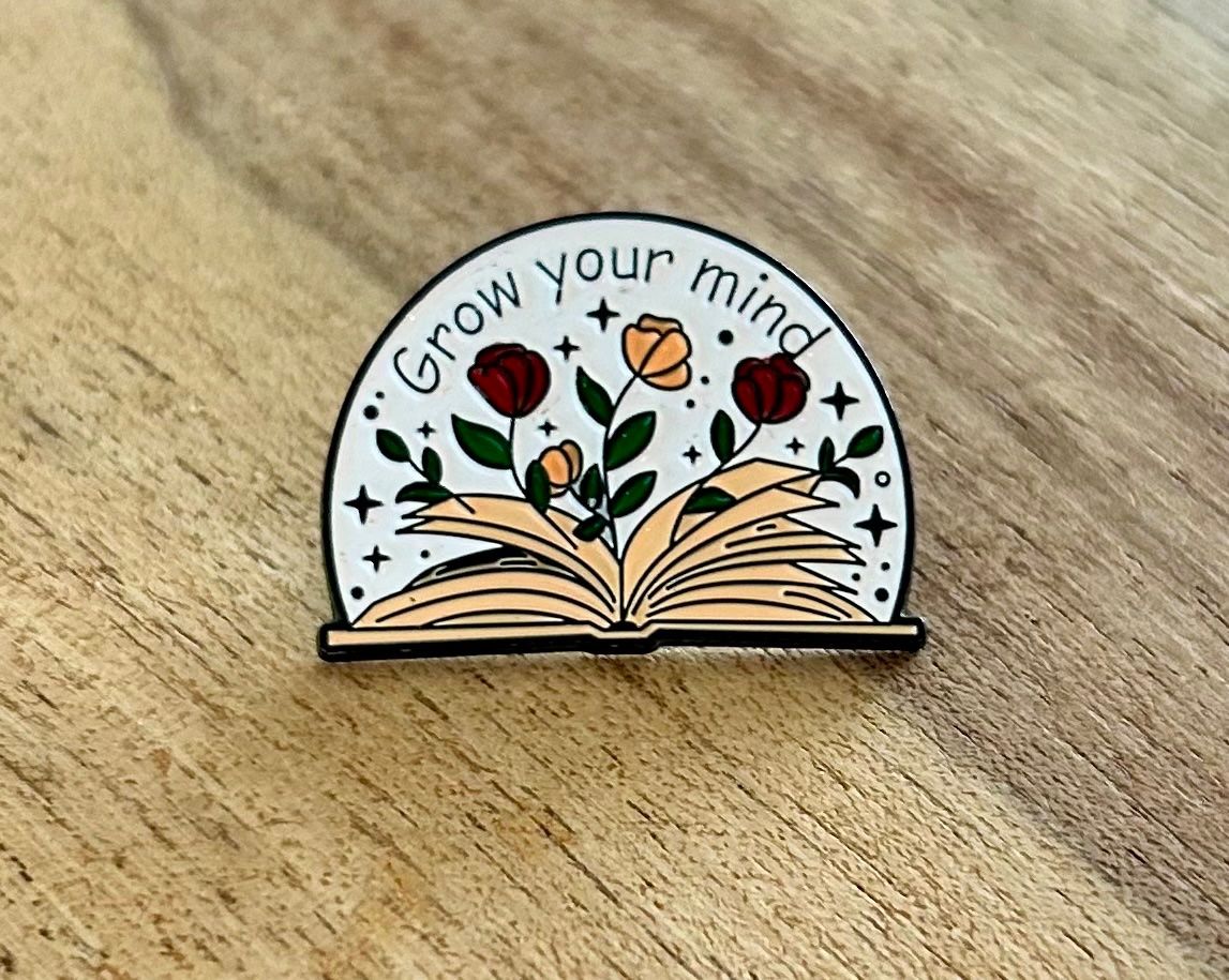 Placchette & Badge: Pin Buch " Grow Your Mind " – Nuovo e nell'imballaggio originale da Geneve venduto da vane267
