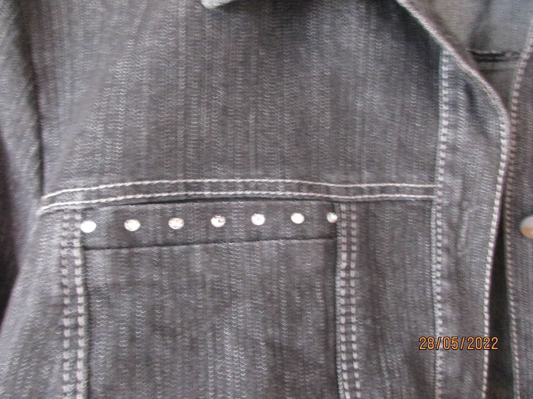 Camicette: Jeanshemd wunderschön mit Glitzersteinen 44 – Nuovo (secondo la descrizione) da Ottenbach venduto da Claurin 1