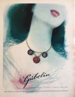 Grosse Vintage Reklame, Gübelin Juwelen, Luzern, 1952