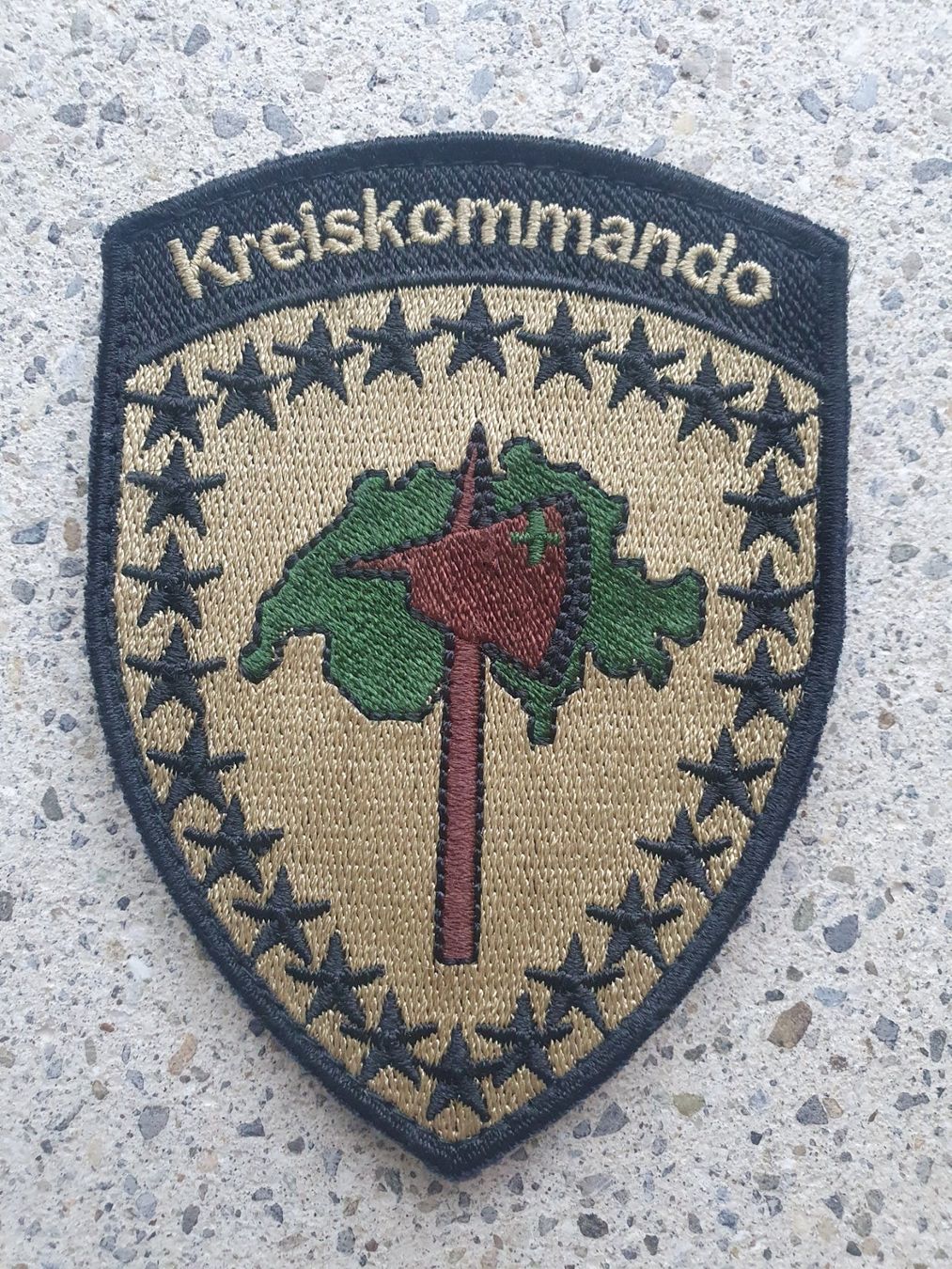 Schweizer Armee Placchette & Badge: Badge Kreiskommando mit klett*** – Nuovo e nell'imballaggio originale da Riedholz venduto da fr_sIruP