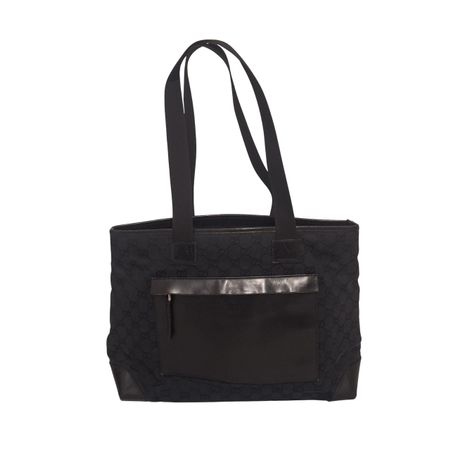 Gucci GG Monogram Canvas Front-Pocket Tote Bag Schwarz