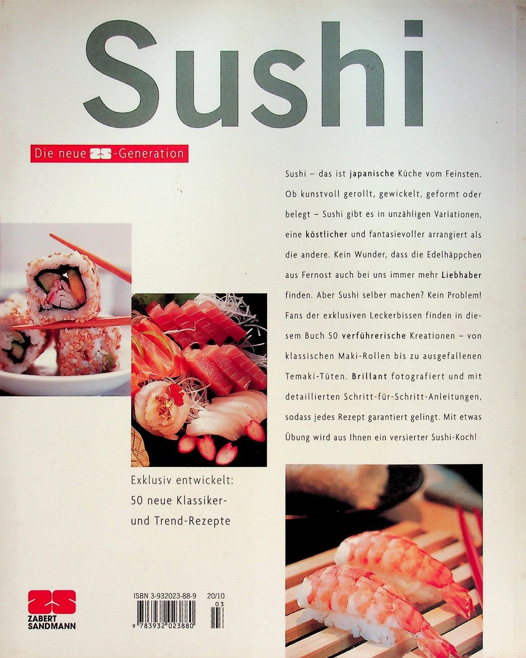 Libri: Sushi Zabert Sandmann 1. Auflage 2003 – Usato da Reitnau venduto da Zaomir 9