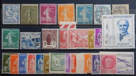 Frankreich ex. Kat. 105 von 1902 **/*/(*) Kat. ca. 100 Euro