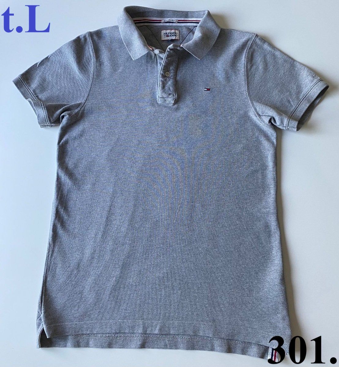 Tommy Hilfiger Polo-Shirts: Polo Tommy Hilfiger gris  t. L – Gebraucht aus Peseux von Gilloss