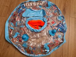 Bouée de piscine gonflable avec siège et poignée pour bébé