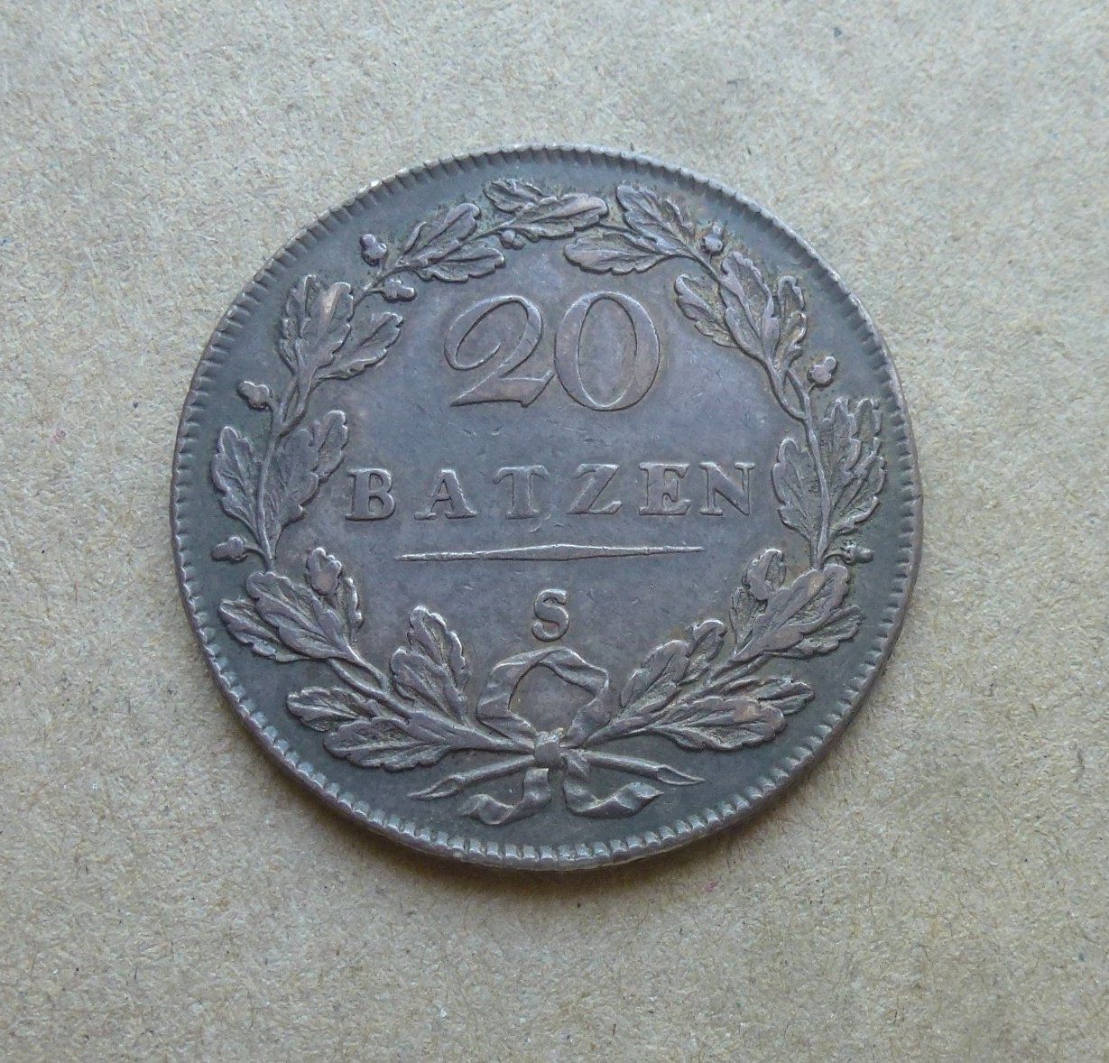 Alle Münzen: Helv. Rep. ++ 20 Batzen 1798 S – Gebraucht aus Walkringen von Casablanca777