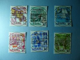 1986 Postbeförderung ET Vollstempel 731/732/734/736/741/742