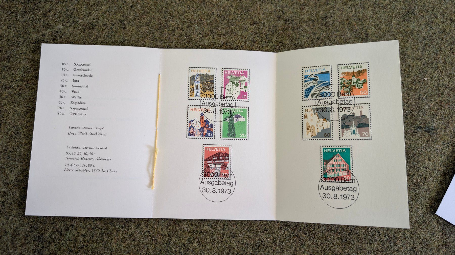 Tutti i francobolli: Briefmarkensammlung mit verschiedenen Schweizer Marken – Usato da Mogelsberg venduto da Martin122 7