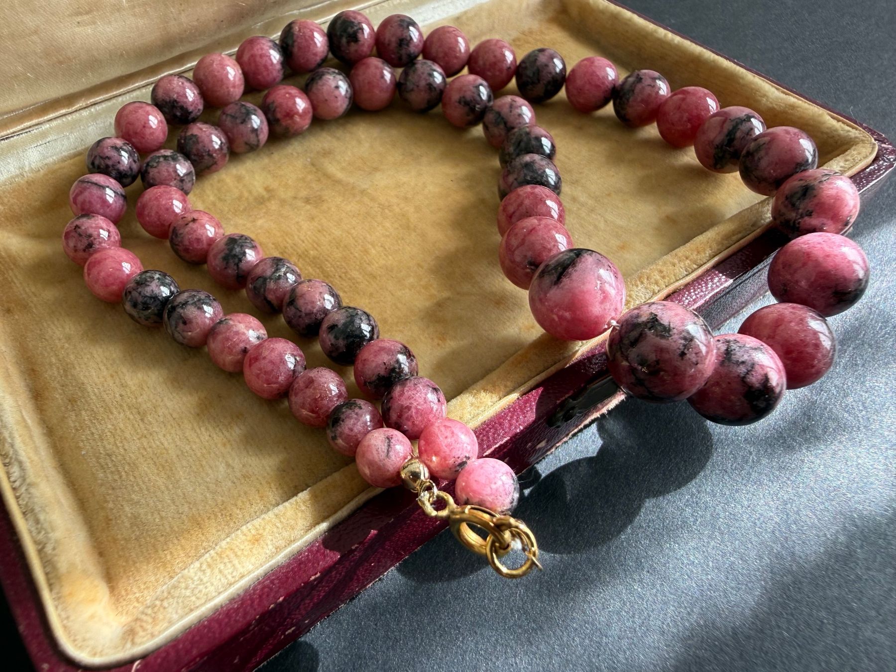 Ketten: Vintage Rhodonit Kette – Gebraucht aus Spiegel b. Bern von Rogger72 3