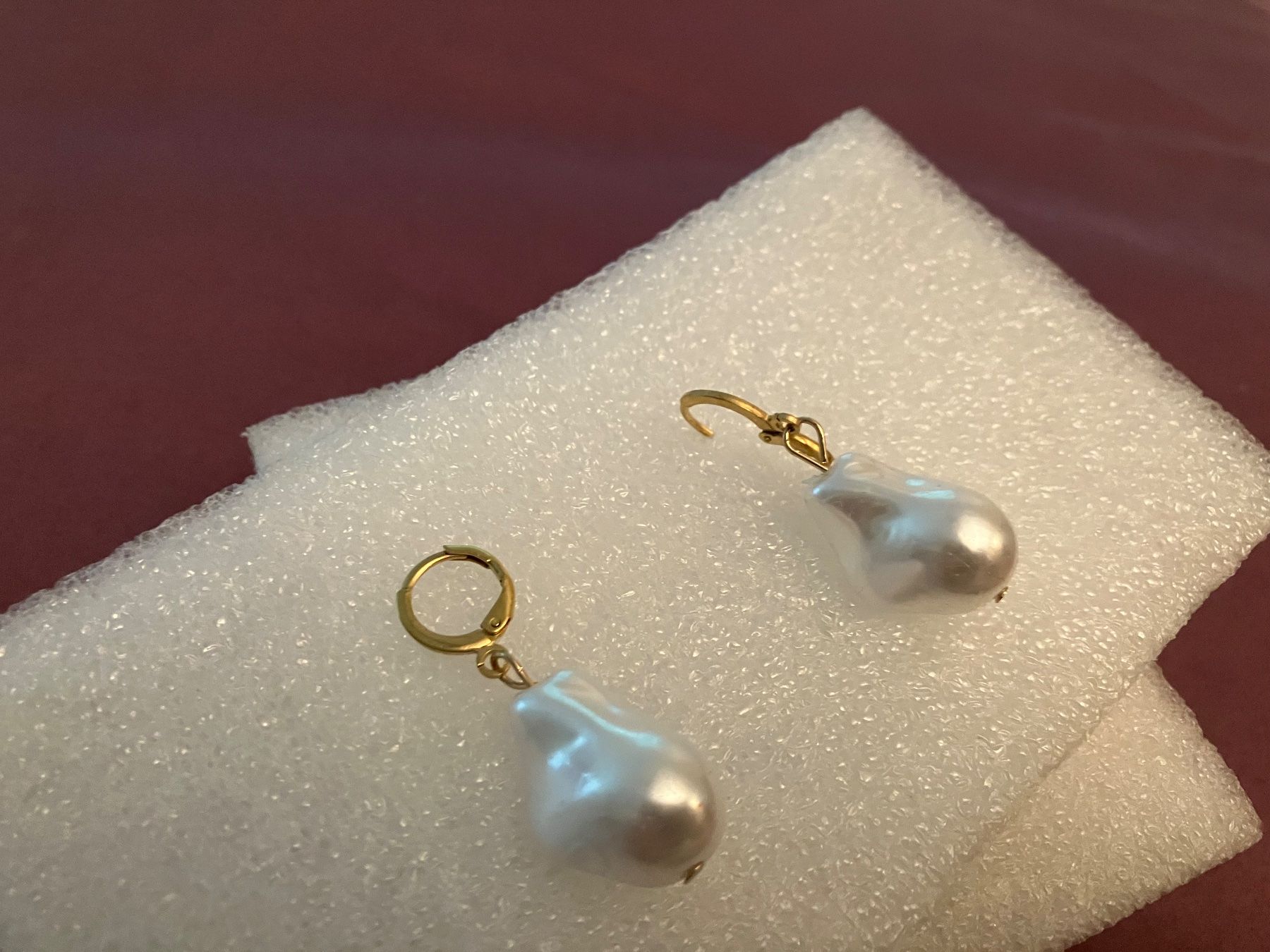 Orecchini pendenti & Orecchini a lobo: Modeschmuck stilvolle Hängeohrringe, goldfarben & Kunstperle – Nuovo (secondo la descrizione) da Affoltern am Albis venduto da Dlotti 2