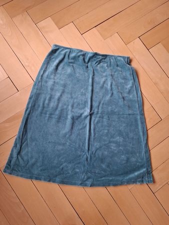 schöner Jupe Samt midi Smaragd grün Gudrun Sjöden L