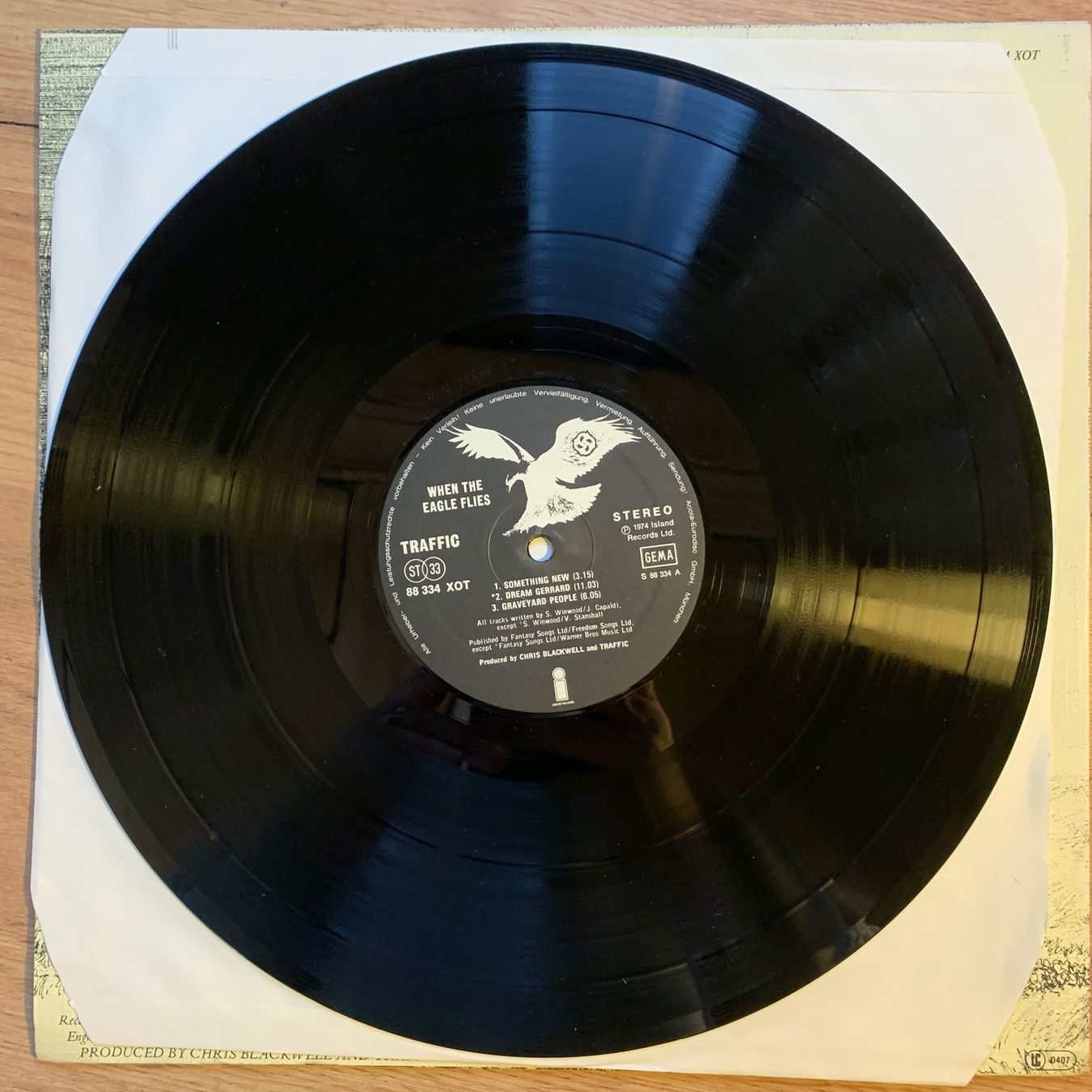 Vinyles: TRAFFIC - WHEN THE EAGLE FLIES...RE GER 1974...EX/EX – D'occasion à Gals par Diskopatshop 2