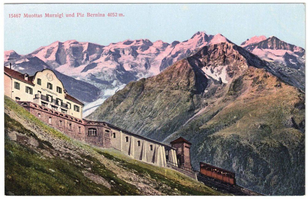 Cartoline postali: St. Moritz - Standseilbahn Muottas Muragl – Usato da Binningen venduto da Mountainrider
