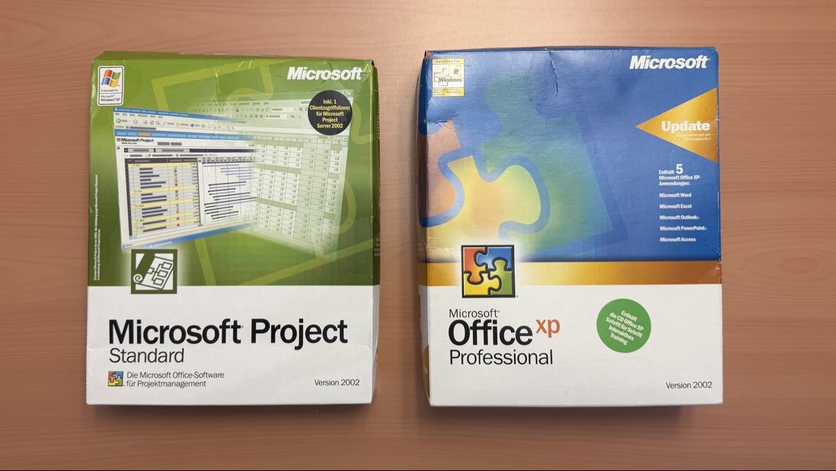 Microsoft Software: Microsoft Office XP und Project „Big Box“ – Usato da Rüti ZH venduto da second.life