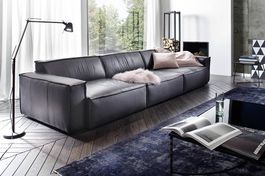 XXL Ledersofa Upper East 4.5 Plätzer