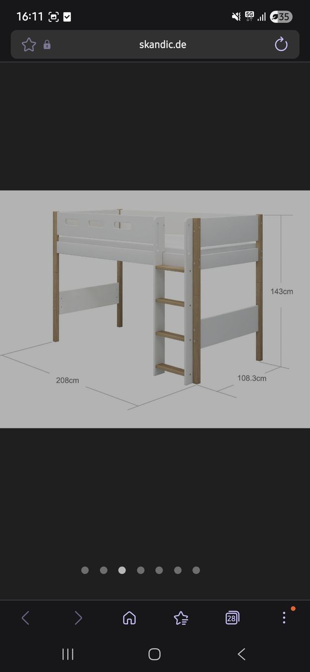 Flexa Letti: Flexa NOR Mittelhochbett – Nuovo (secondo la descrizione) da Samstagern venduto da Helennn