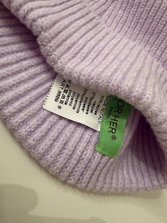 Foulard & Sciarpe: Strick Mütze & Schal Lila – Usato da Altendorf venduto da Anjapple 1