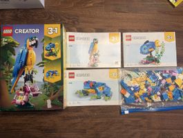 LEGO Creator 3in1 31136 Papagei Frosch Fisch / guter Zustand