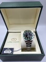 Long Vision 37 mm Green Ceramic automatic watch