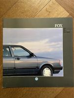 VOLKSWAGEN FOX USA Prospekt in Grossformat Modelyear 1988
