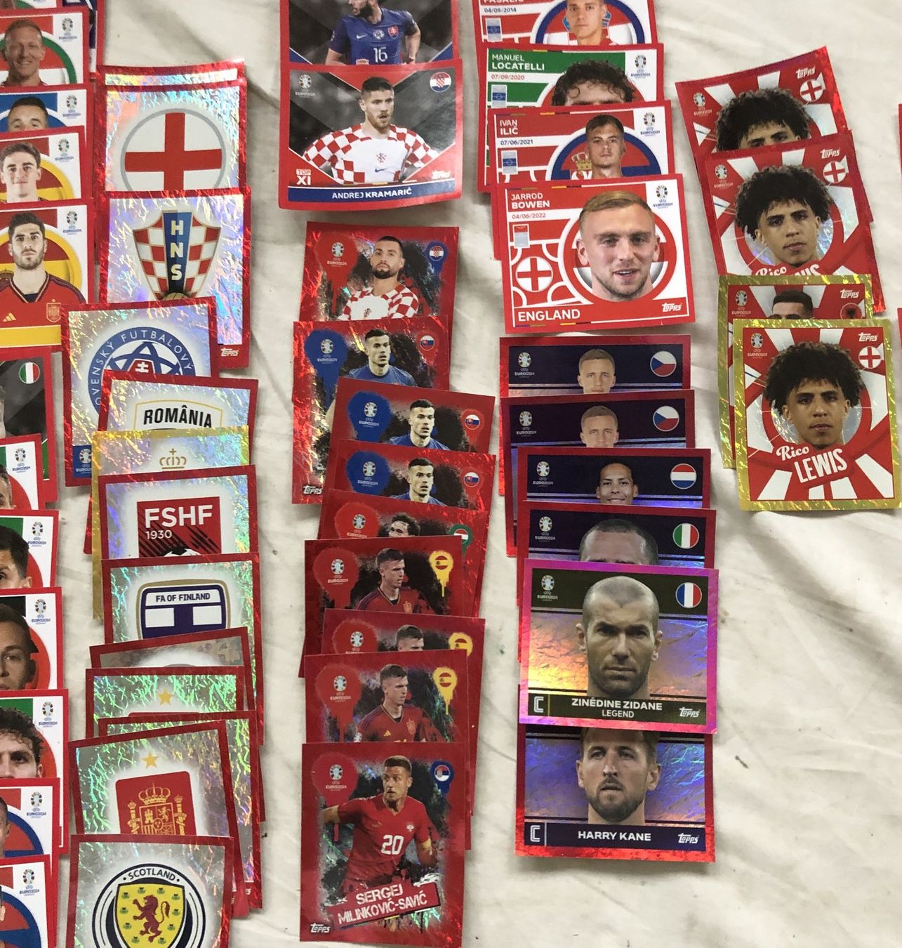Topps Carte collezionabili: 112x Topps - Sticker - EM 2024 – Usato da Schaffhausen venduto da durruti 3