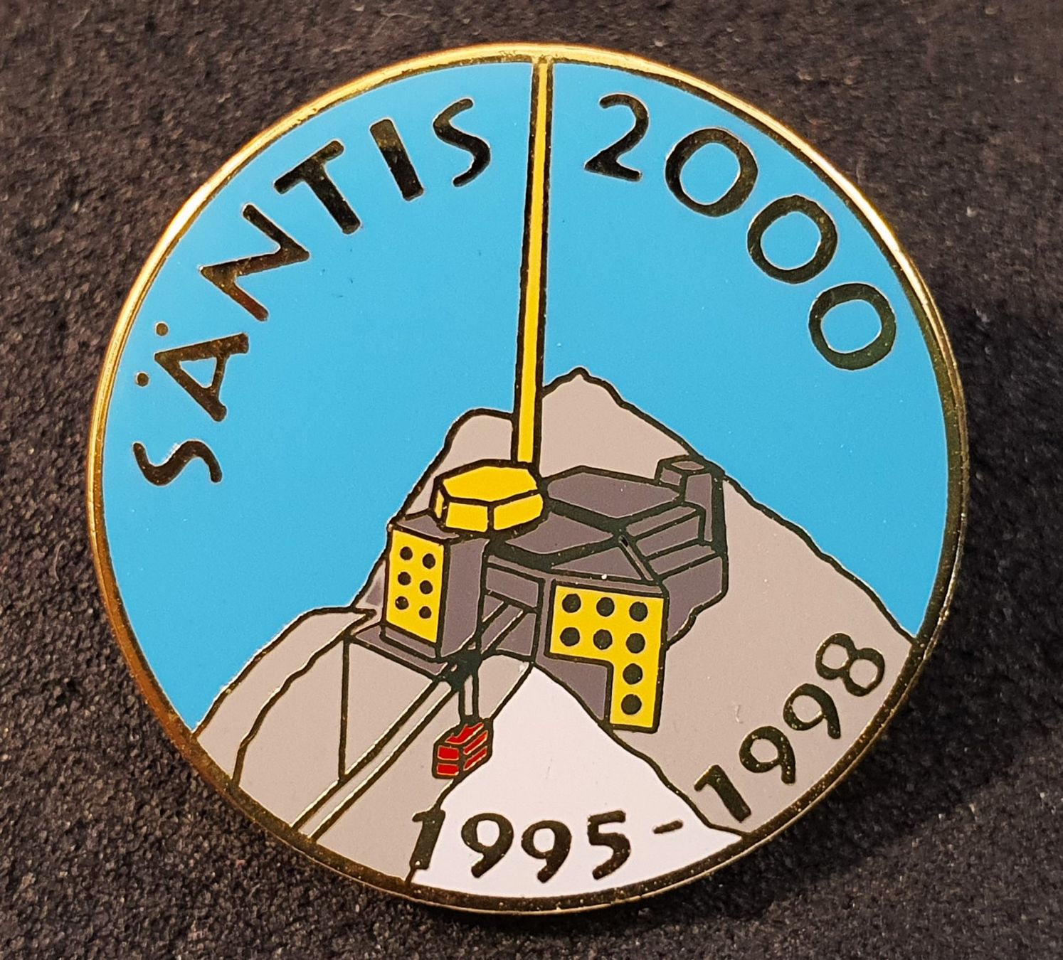 Placchette & Badge: Z378 - Pin SÄNTIS  2000  1995 - 1998 – Usato da Reinach BL venduto da Boston-Verkauf