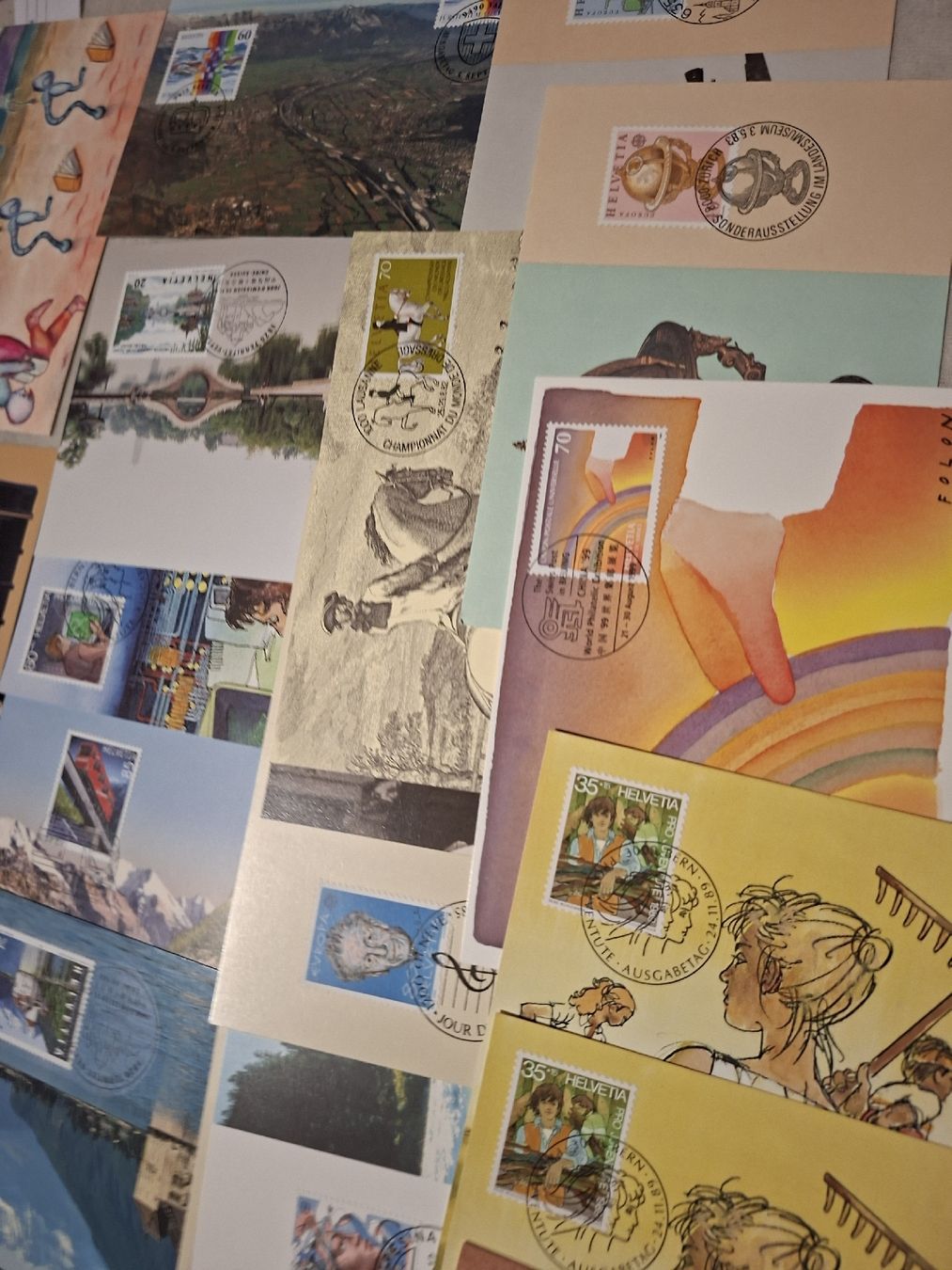 Alle Briefmarken: Lot diverser Maximumkarten Schweiz – Gebraucht aus Balgach von SIMEON27 3