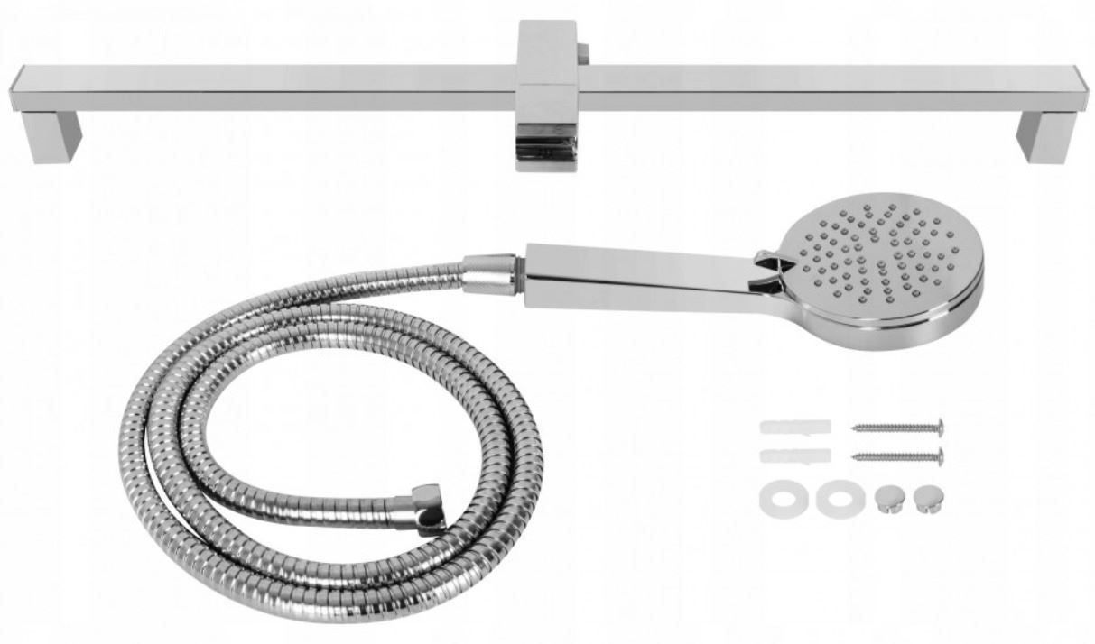 Soffioni doccia: Duschset mit Handbrause quadratisch – Nuovo e nell'imballaggio originale da St. Gallen venduto da schnaeppchen-preise 2