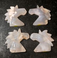 4 Achat Einhornbüsten Set 105g