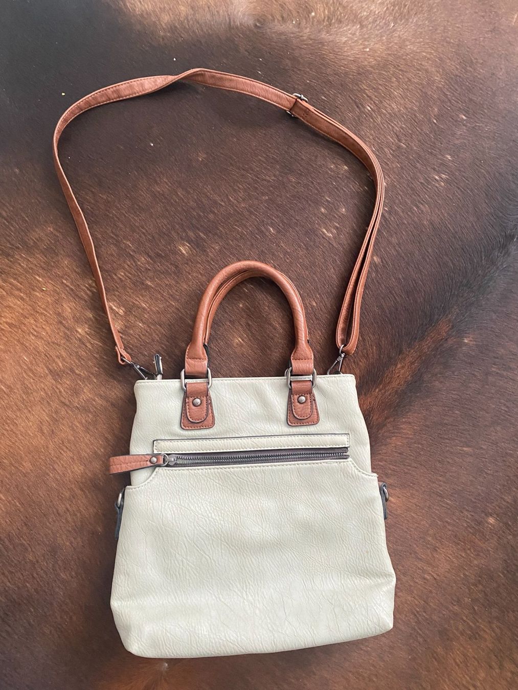Borse da donna: Handtasche beige-braun NEU – Nuovo e nell'imballaggio originale da Füllinsdorf venduto da Sunnebliemli7
