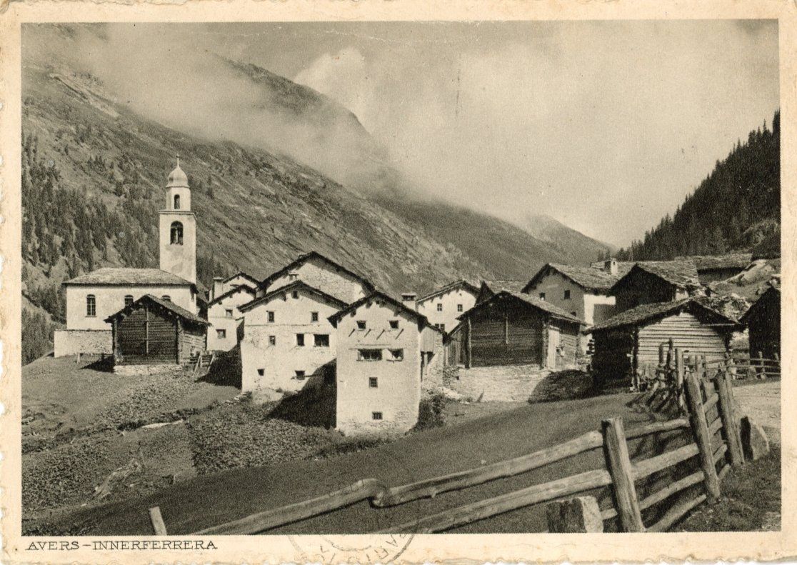 Cartoline postali: Avers - Innerferrera   GR     um  1 9 3 2 – Usato da Brig venduto da Valcards54