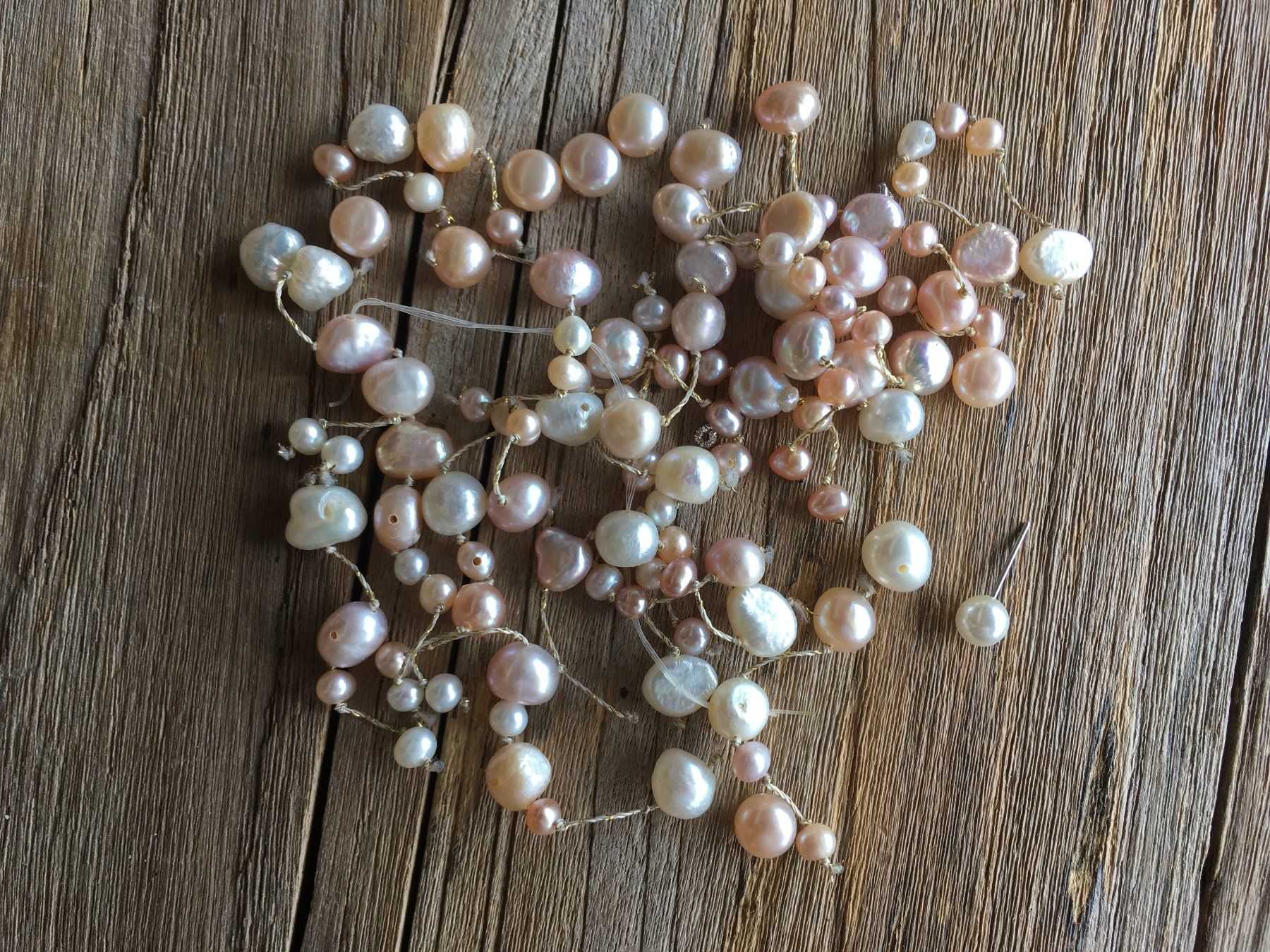 Perles (synthétiques): SÜSSWASSERPERLEN  KETTENSTEINE  GEBOHRT – Neuf avec emballage d'origine à Aesch ZH par LiquidAktion 2
