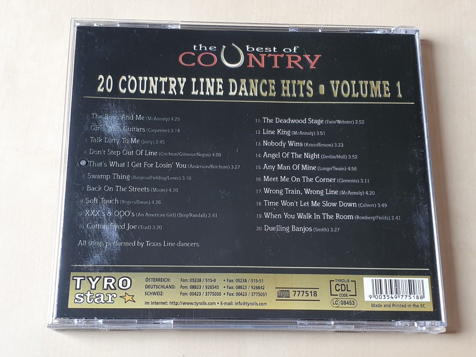 CD: 20 Country Line Dance Hits Vol. 1 – Usato da Stansstad venduto da collectorsshop 1