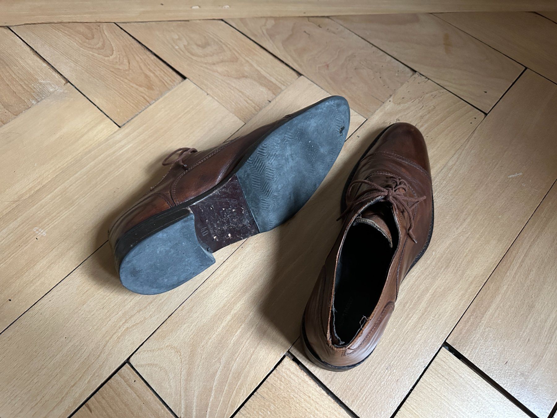 Scarpe da uomo: WARREN & PARKER - Leder Halbschuhe braun 40 – Usato da Zürich venduto da Diazaio 3