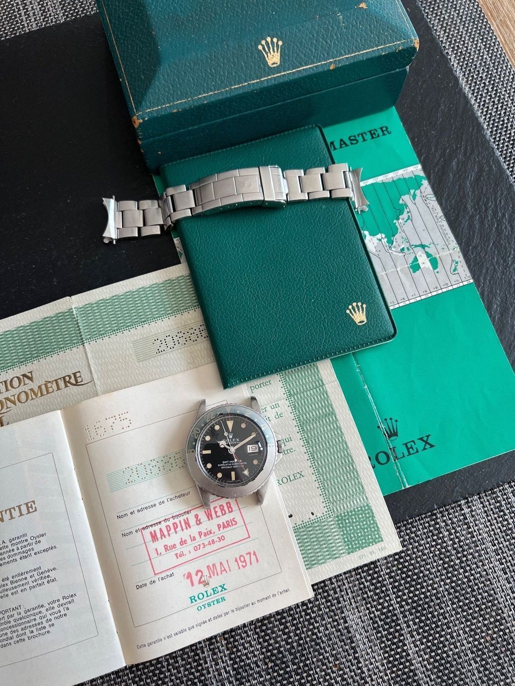 Rolex Orologi: Rolex Pepsi 1675 GMT Full Set - Long E Mark I Tropical – Usato da Bassersdorf venduto da spoont 4